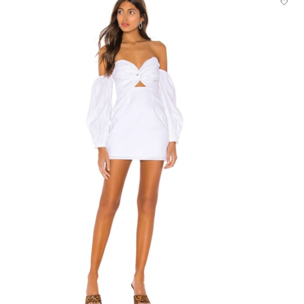 Revolve Flynn Ruched Sleeve Dress